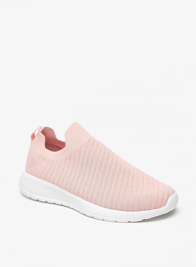 Girls Mesh Detail Slip-On Sports Shoes