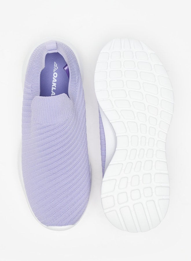 Girls Mesh Detail Slip-On Sports Shoes