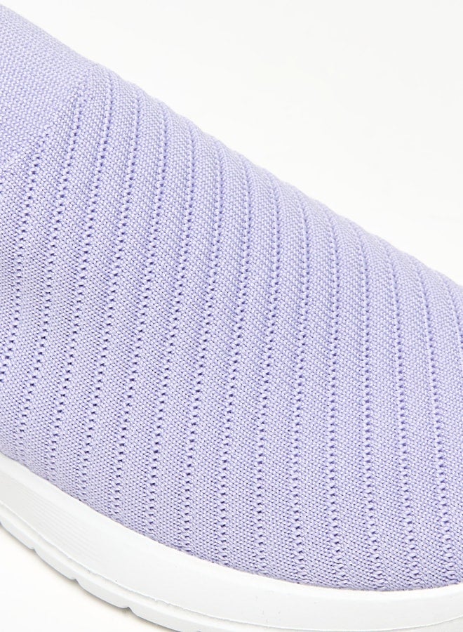 Girls Mesh Detail Slip-On Sports Shoes