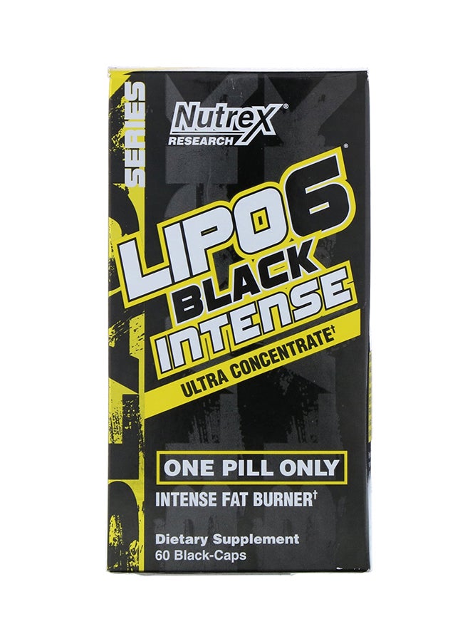 Lipo 6 Black Intense Ultra Concentrate Supplement - 60 Capsules