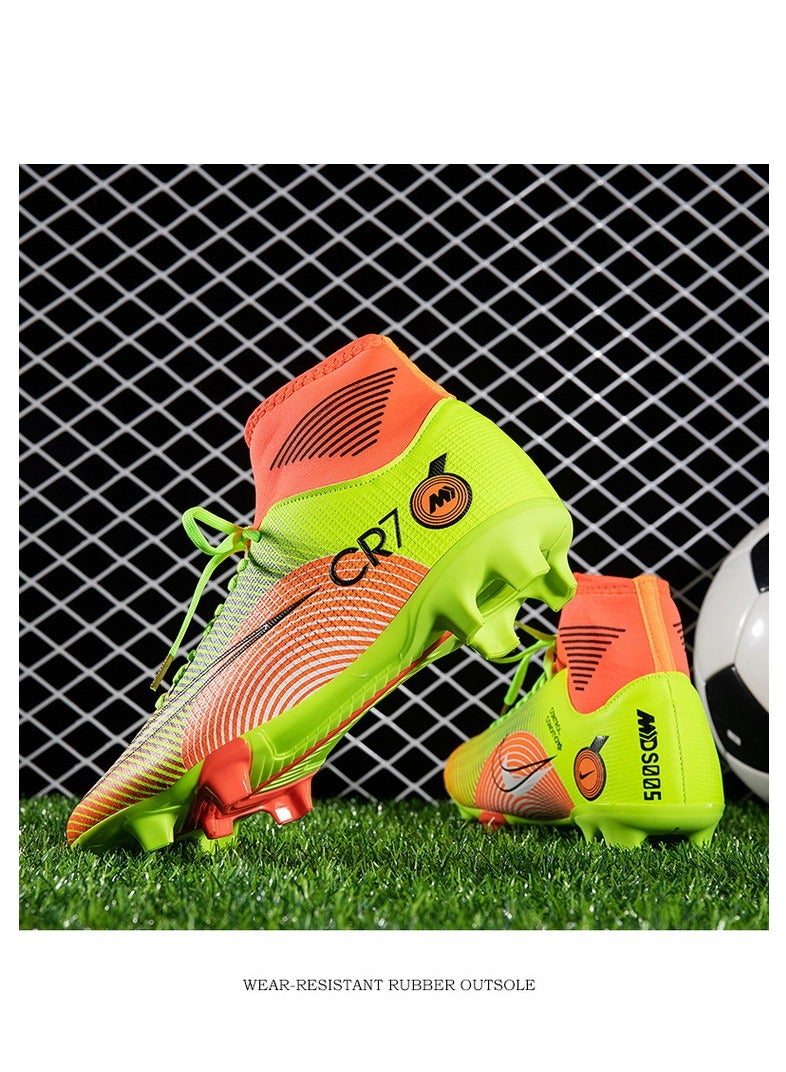 Men's football shoes, suitable for outdoor and indoor professional teenage boy football shoes, men's and women's universal football shoes.