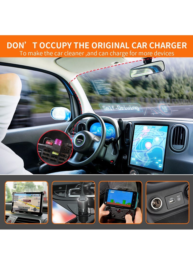 Dash Cam Hardwire Kit Mini USB Hard Wire Kit Fuse for Dashcam and 8 Fuse Tap Cable and Installation Tool 11.5ft 12V-30V to 5V/2A Mini-USB Port Charger Power Cord
