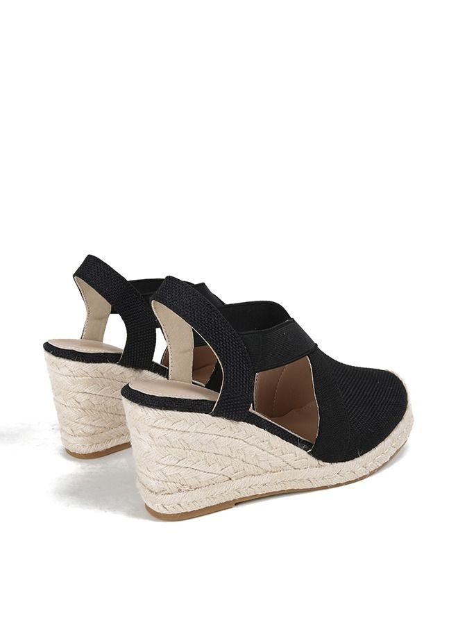 Closed Toe  Synthetic  Wedges Sandals