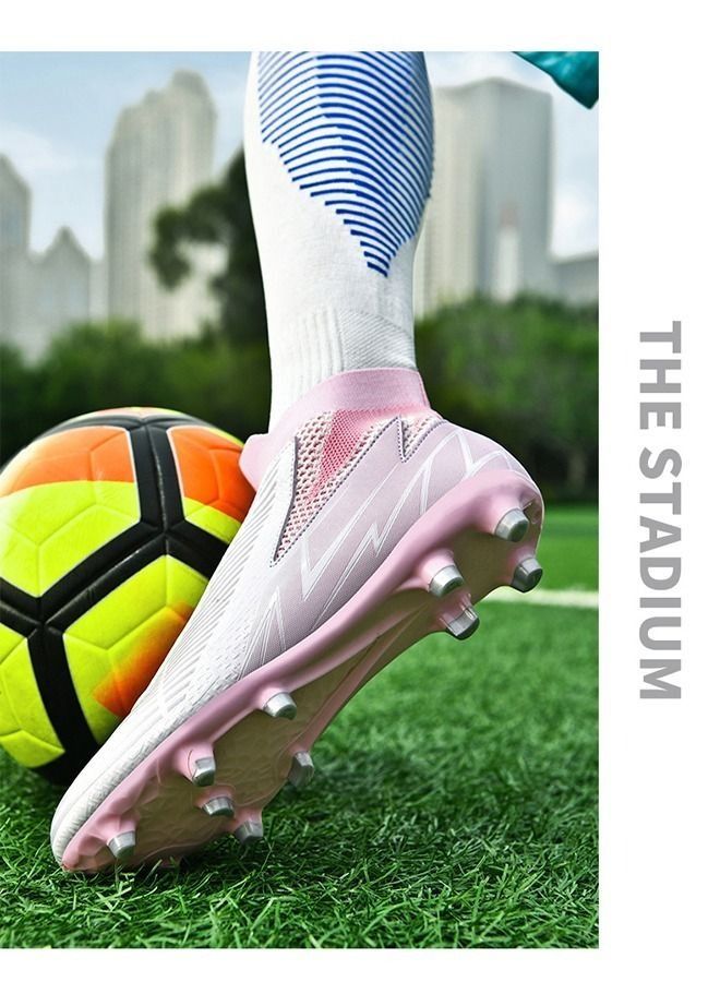 High top anti slip and wear-resistant long staple football sneakers