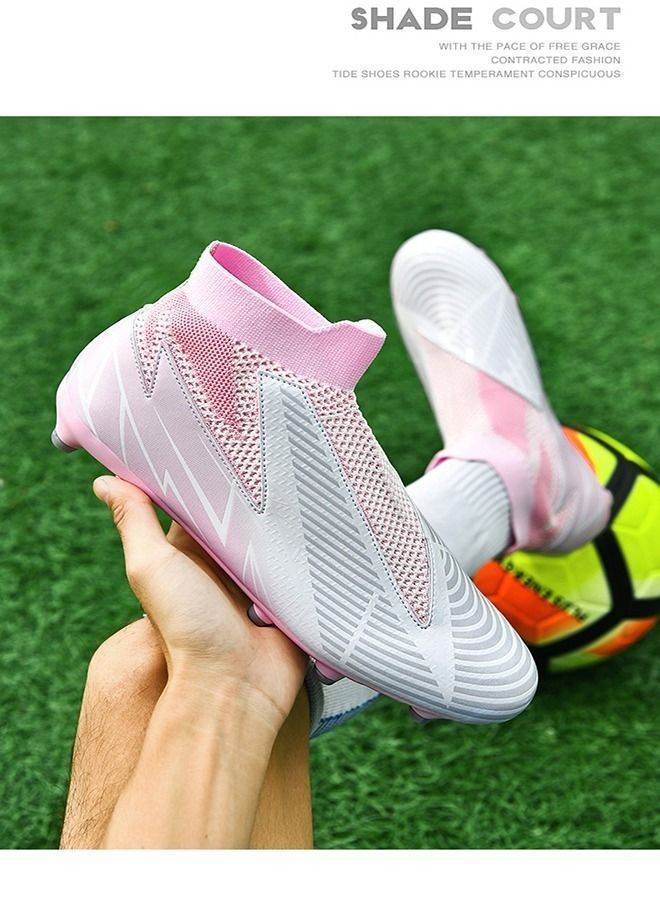 High top anti slip and wear-resistant long staple football sneakers