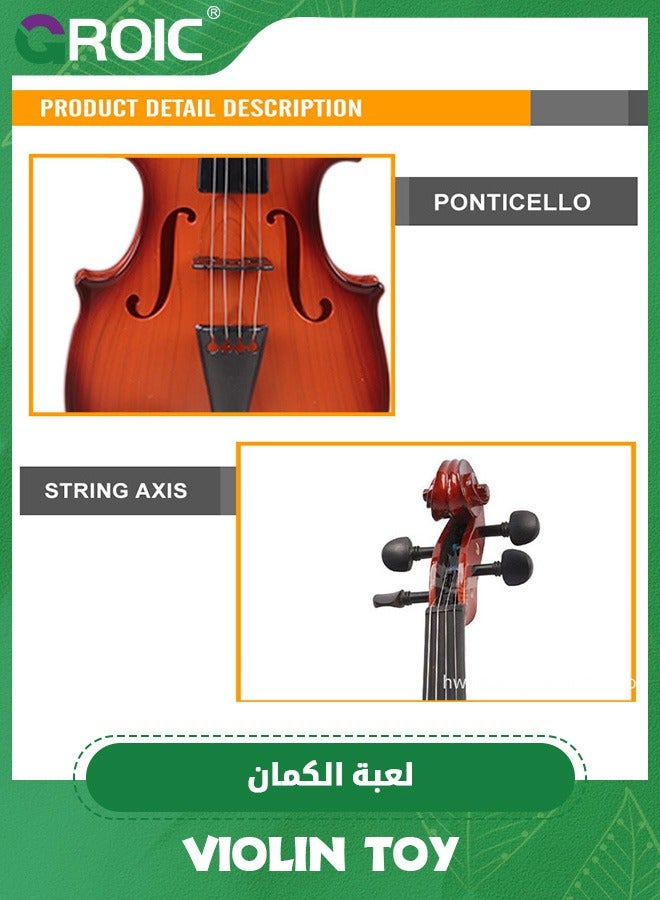 Violin Toy for Kids,4 Strings Violin Toys Musical Instruments for Children,Kids Violin Toy Kids Ukulele Toy Plastic Guitar Toy Musical Toy,Kid’s Violin for Beginners