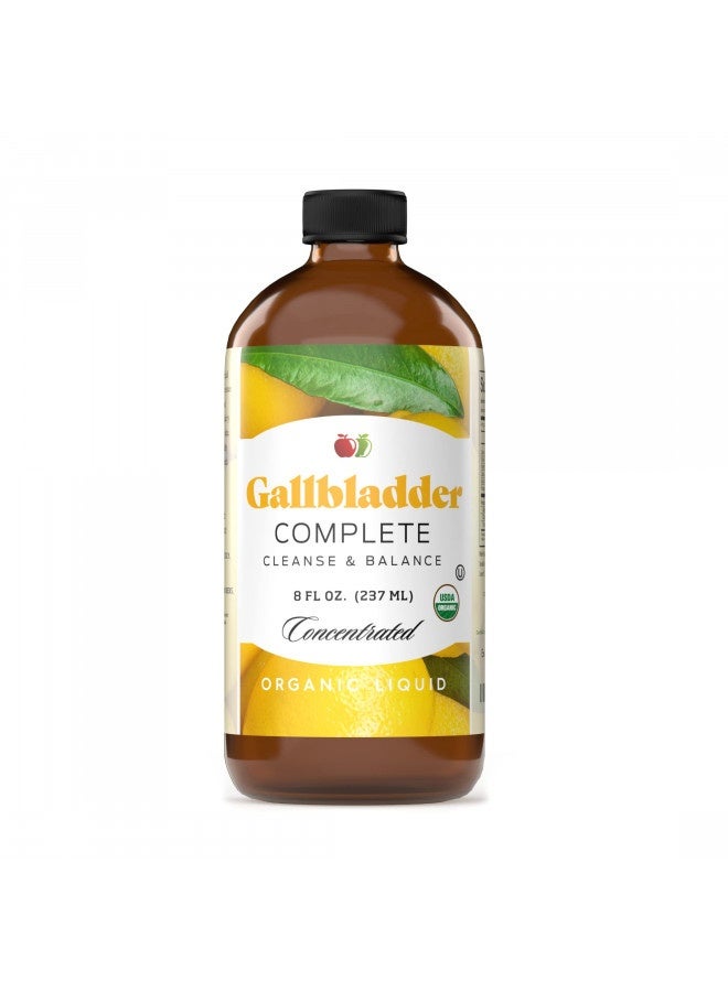 Gallbladder Complete 8Oz Organic Liquid Concentrate - Digestive Vinegar Bitters Supplement