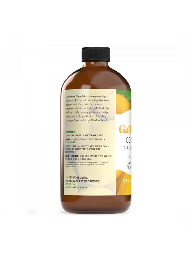 Gallbladder Complete 8Oz Organic Liquid Concentrate - Digestive Vinegar Bitters Supplement