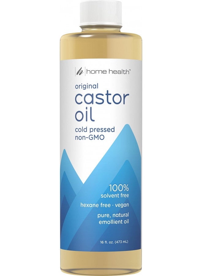 Home Health Original Castor Oil - 16 Fl Oz - Promotes Healthy Hair And Skin, Natural Skin Moisturizer - Pure, Cold Pressed, Non-Gmo, Hexane-Free, Solvent-Free, Paraben-Free, Vegan