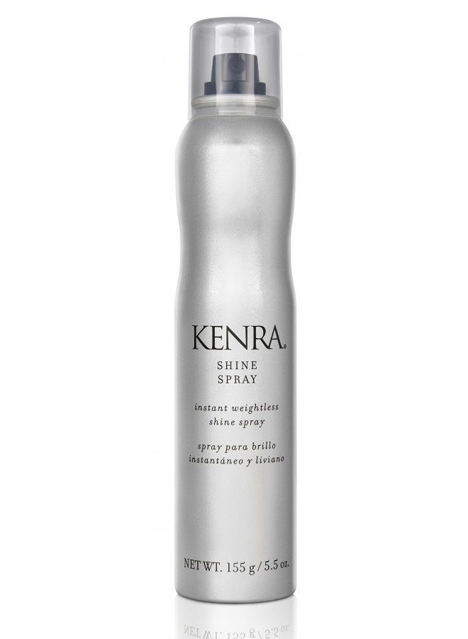 Kenra Shine Spray | Instant Weightless Shine Hairspray | Tames Frizz And Flyaways | Enhances Color Vibrancy | Lightweight, No Hold | All Hair Types | 5.5 Oz