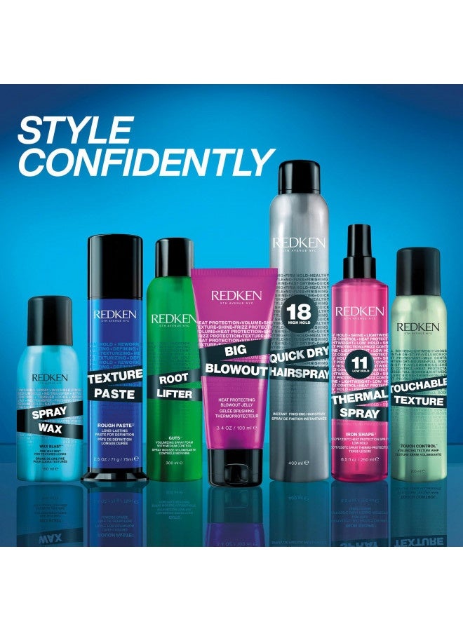 Redken Thermal Spray 11 Low Hold | Thermal Smoothing Holding Spray | For All Hair Types | Provides A Smooth, Silky And Frizz-Free Blow-Dry Finish | Mild Control | Protects Against Heat Damage | 8.5 O