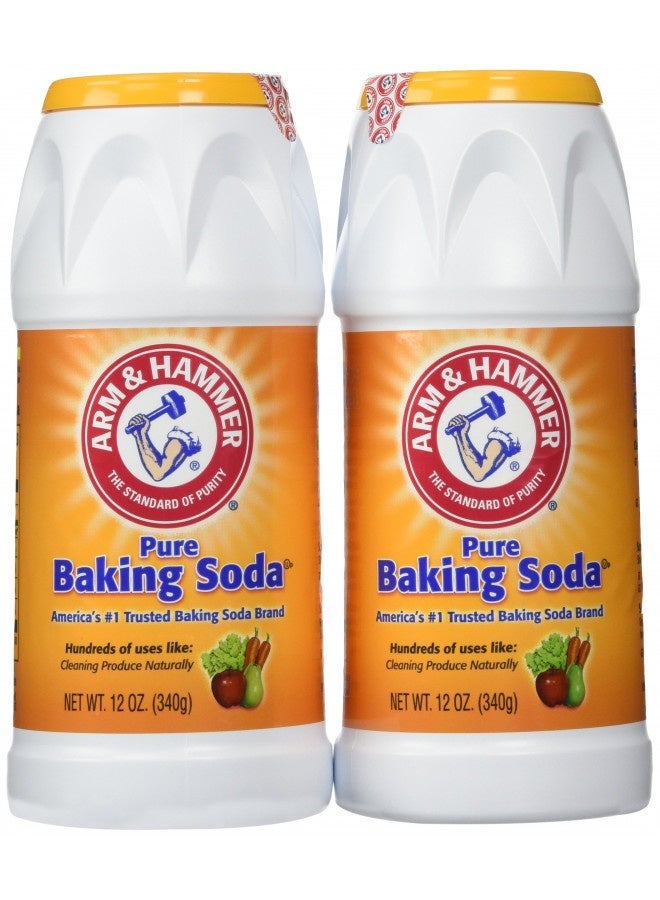 Arm And Hammer Pure Baking Soda Shaker 12 Oz (Pack Of 2)