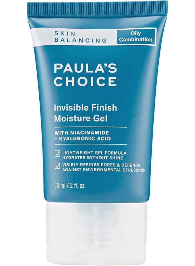 Paula'S Choice Skin Balancing Invisible Finish Gel Moisturizer With Niacinamide & Hyaluronic Acid, Large Pores & Oily Skin, 2 Ounce. Packaging May Vary.