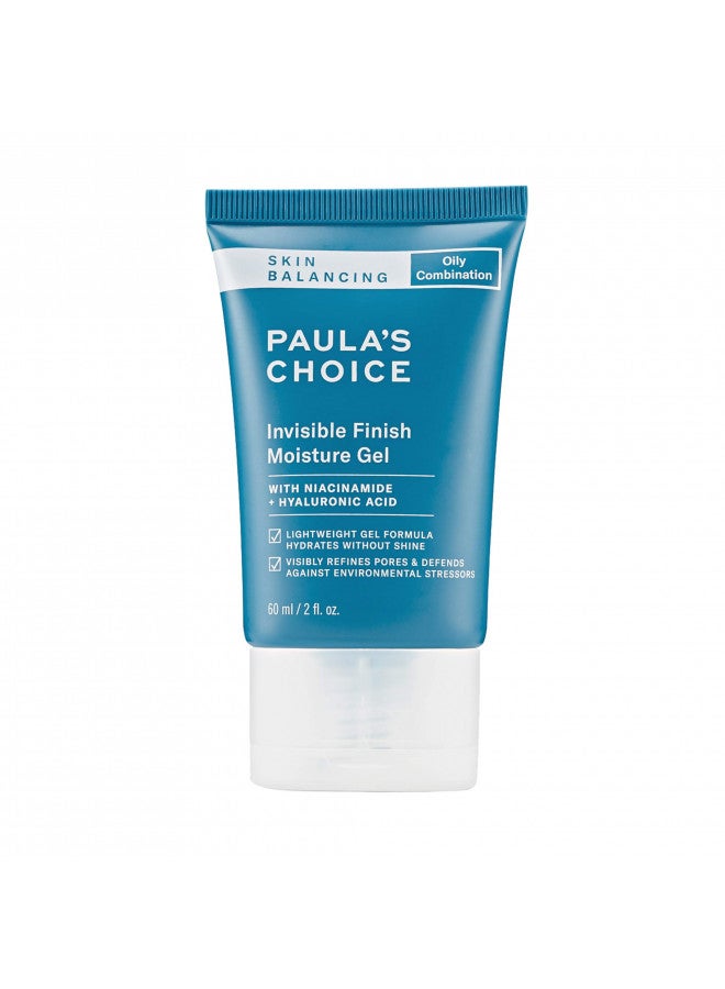 Paula'S Choice Skin Balancing Invisible Finish Gel Moisturizer With Niacinamide & Hyaluronic Acid, Large Pores & Oily Skin, 2 Ounce. Packaging May Vary.