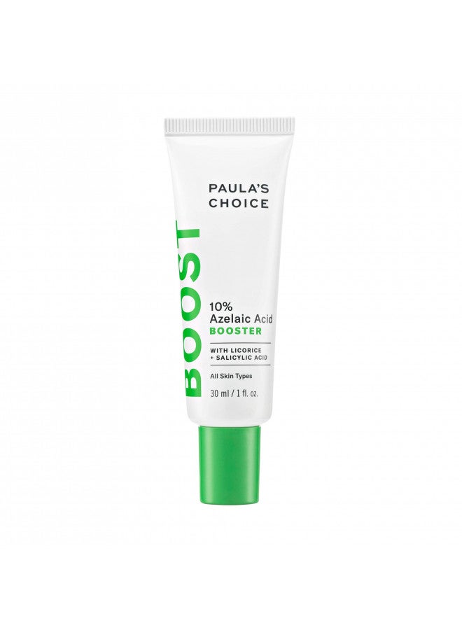 Paula'S Choice Boost 10% Azelaic Acid Booster Cream Gel, Licorice Extract & Salicylic Acid, Oil-Free Skin Brightening Serum, 1 Ounce