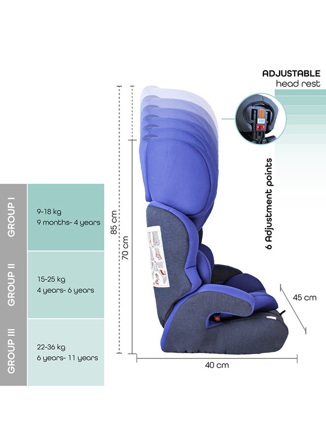 Lofty Baby Car seat  Group(1,2,3)-Royal Blue