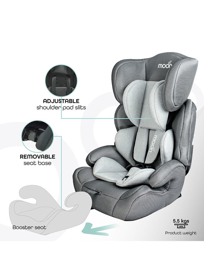 Lofty Baby Car seat  Group(1,2,3)-Black + Grey dots