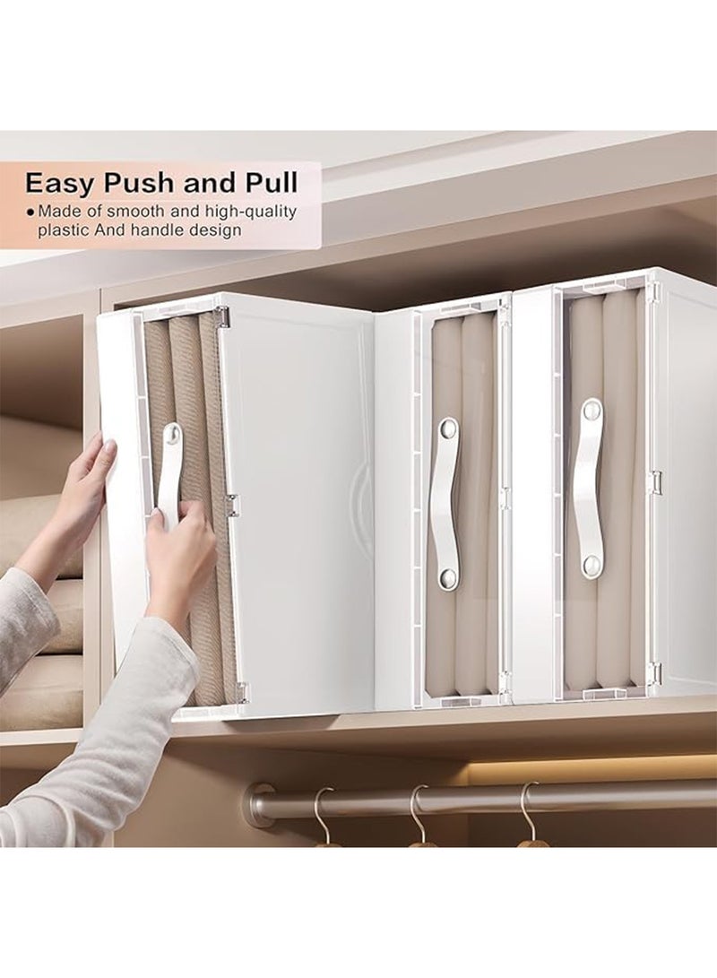 Bed Sheet Storage Organizer Plastic Foldable Closet Sheets Bedding storage with Window Handle