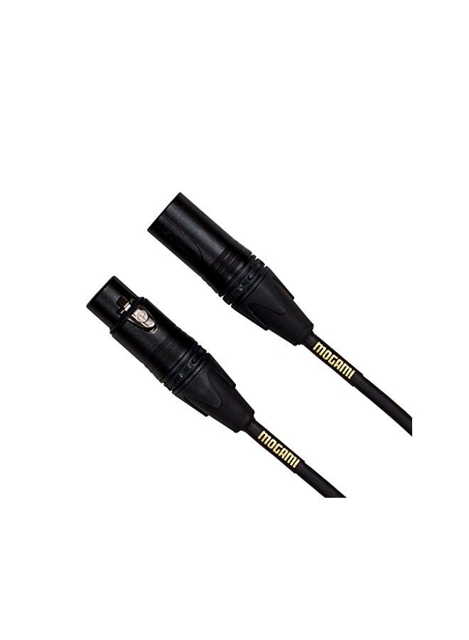 Mogami Gold Studio-06 Xlr Microphone Cable, Xlr-Female To Xlr-Male, 3-Pin, Gold Contacts, Straight Connectors, 6 Foot