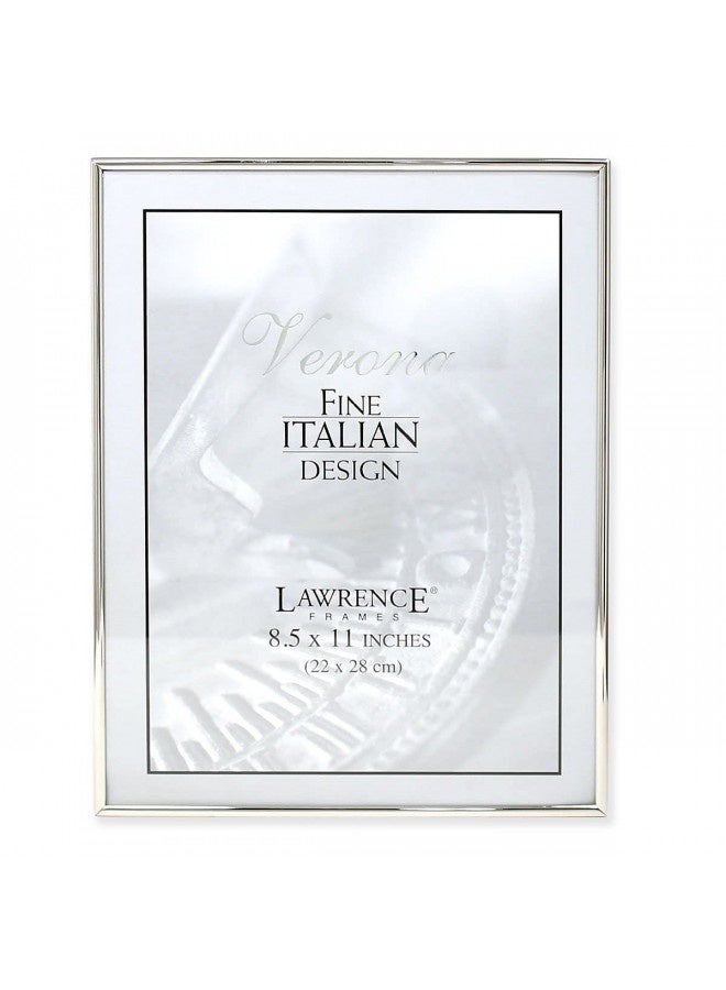 Lawrence Frames Simply Metal Picture Frame, 8.5 By 11-Inch, Silver