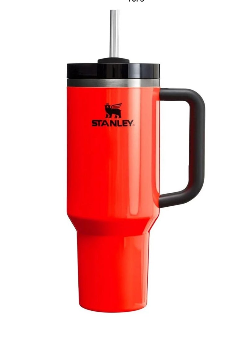 Stanley Insulated mug with straw lid, for water, Iced Tea, Coffee, Juice and Smoothie 40 oz.