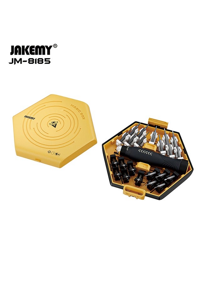 JAKEMY JM-8185 Multi-Function Screwdriver Tool Set - 69-Piece Trendy Modular Building Block Combination (69-in-1 Building Block Screwdriver Set)