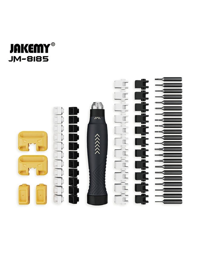 JAKEMY JM-8185 Multi-Function Screwdriver Tool Set - 69-Piece Trendy Modular Building Block Combination (69-in-1 Building Block Screwdriver Set)