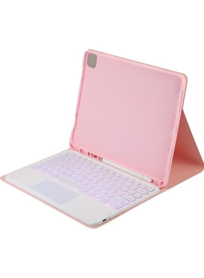 Keyboard Case Compatible with Samsung Galaxy Tab S9 Ultra 14.6 inch 2023 with Pen Holder,7 Color Backlit Keyboard with Touchpad + Mouse,PU Stand Cover for Tablet