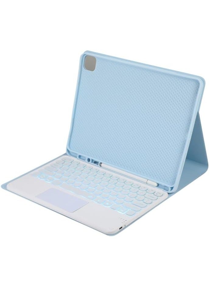 Keyboard Case Compatible with Samsung Galaxy Tab S9 Ultra 14.6 inch 2023 with Pen Holder,7 Color Backlit Keyboard with Touchpad + Mouse,PU Stand Cover for Tablet