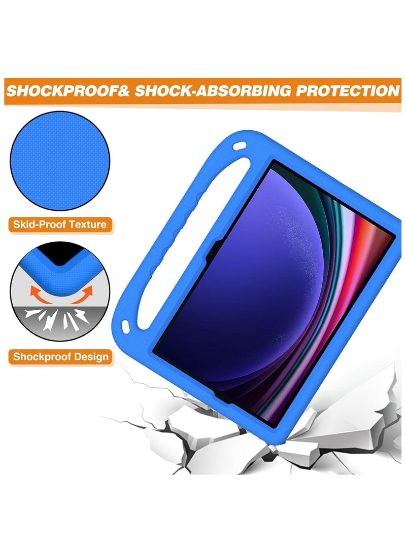 Kids Case Compatible with Samsung Galaxy Tab S9 FE SM-X510/SM-X516 11inch,Light Weight Shock Proof Handle Stand Kids Friendly Protective Cover Case Tablet Slim Cover Shell
