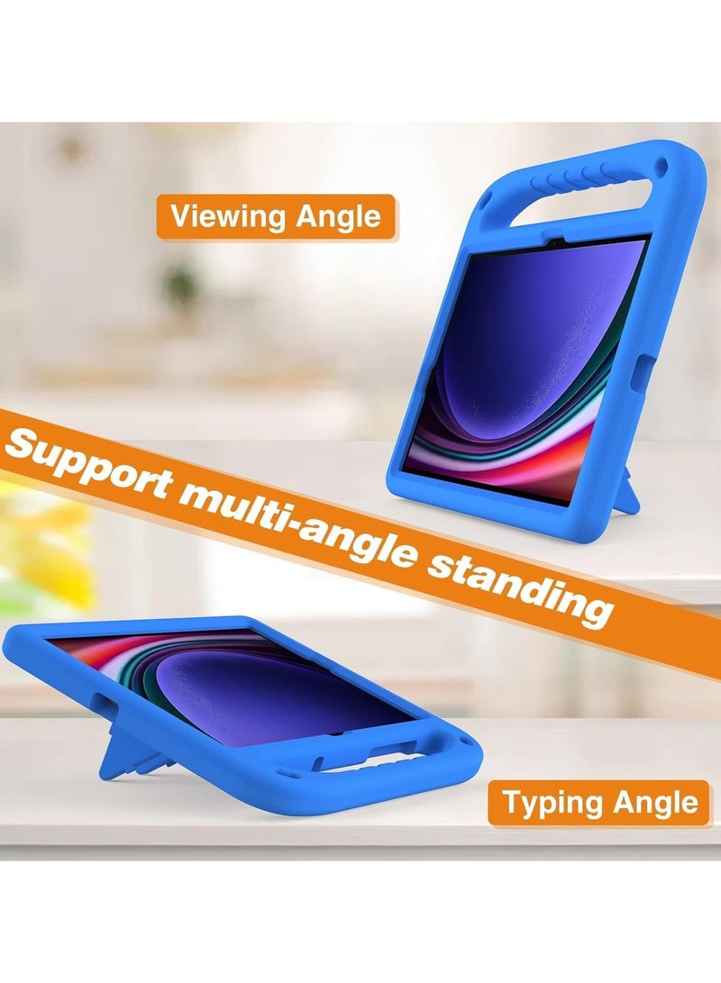 Kids Case Compatible with Samsung Galaxy Tab S9 FE SM-X510/SM-X516 11inch,Light Weight Shock Proof Handle Stand Kids Friendly Protective Cover Case Tablet Slim Cover Shell