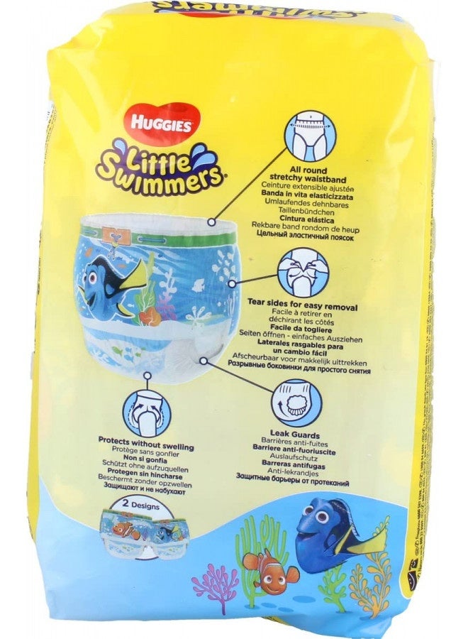 Huggies Little Swimmers Disposable Swim Diapers, Small, 12-Count - Pink/Blue