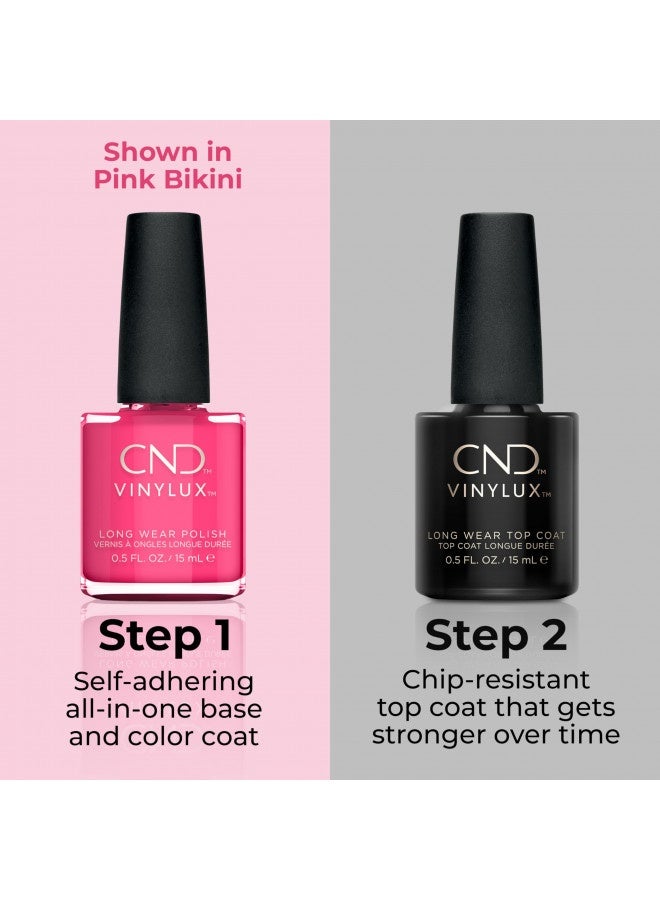 Cnd Vinylux Longwear Pink Nail Polish, Gel-Like Shine And Chip Resistant Color, Strawberry Smoothie #150, 0.5 Fl Oz