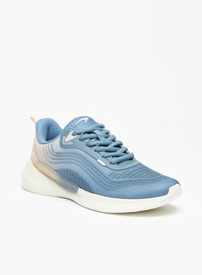 Women Ombre Sports Shoes with Lace-Up Closure