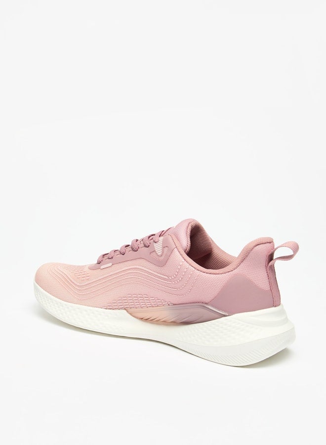 Women Ombre Sports Shoes with Lace-Up Closure