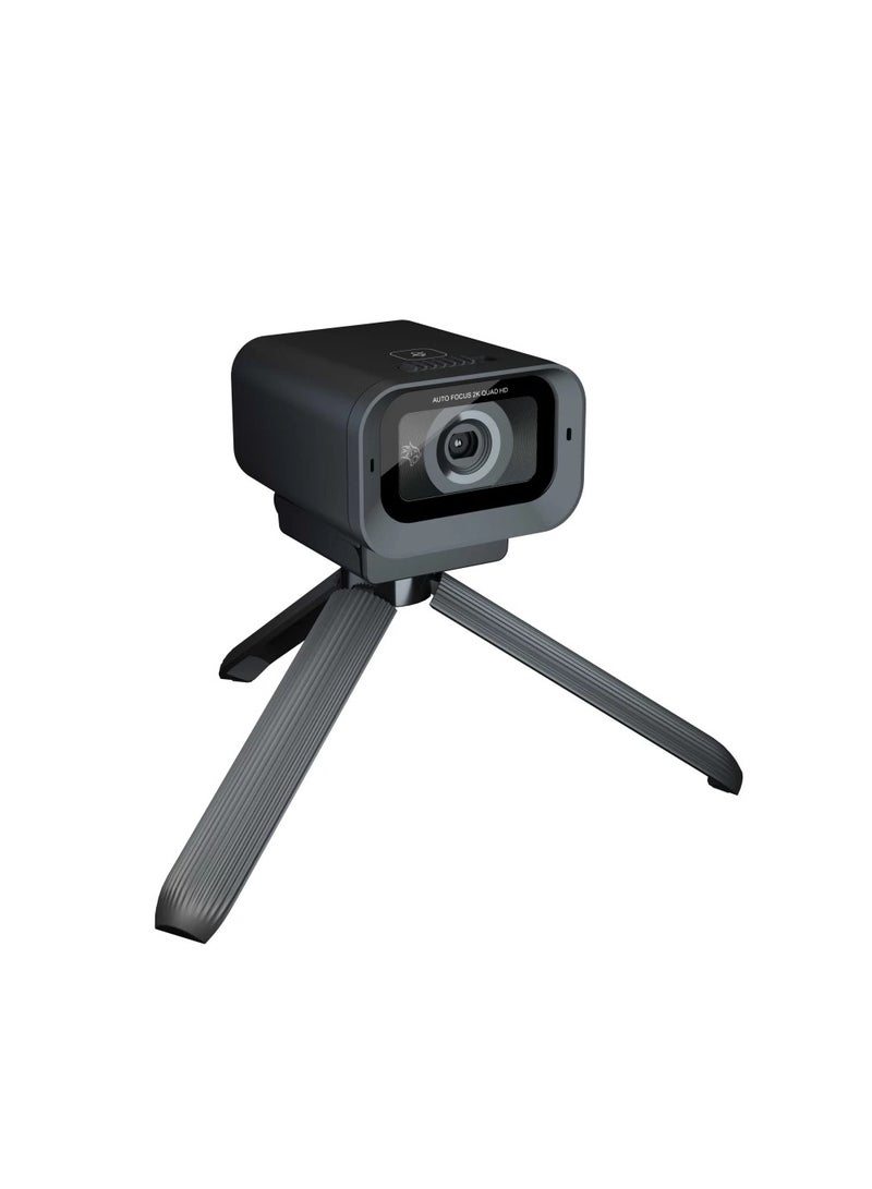 Gaming Action Webcam With Built In Mic And Tripod High Resolution Video Perfect For Streaming Video Calls And Content Creation