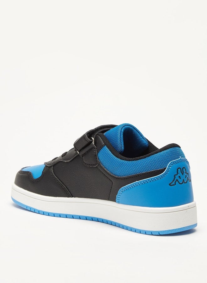 Boys' Colourblock Lace Detail Sports Shoes with Hook and Loop Closure