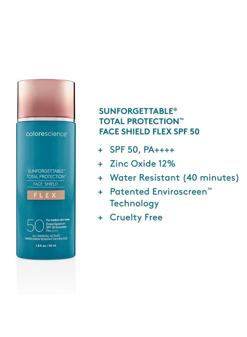 Colorescience Total Protection Face Shield Flex SPF 50, 1.8 fl. oz - Medium