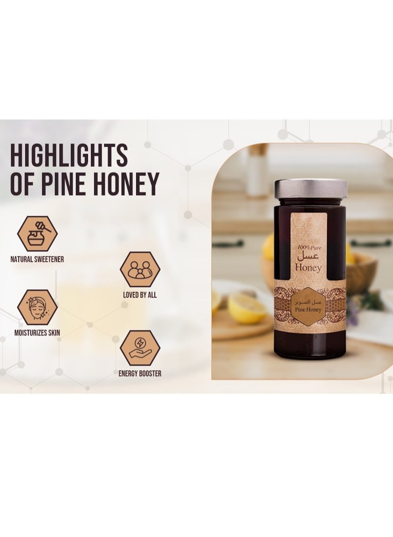 Pine Pure Raw Natural Honey 400g