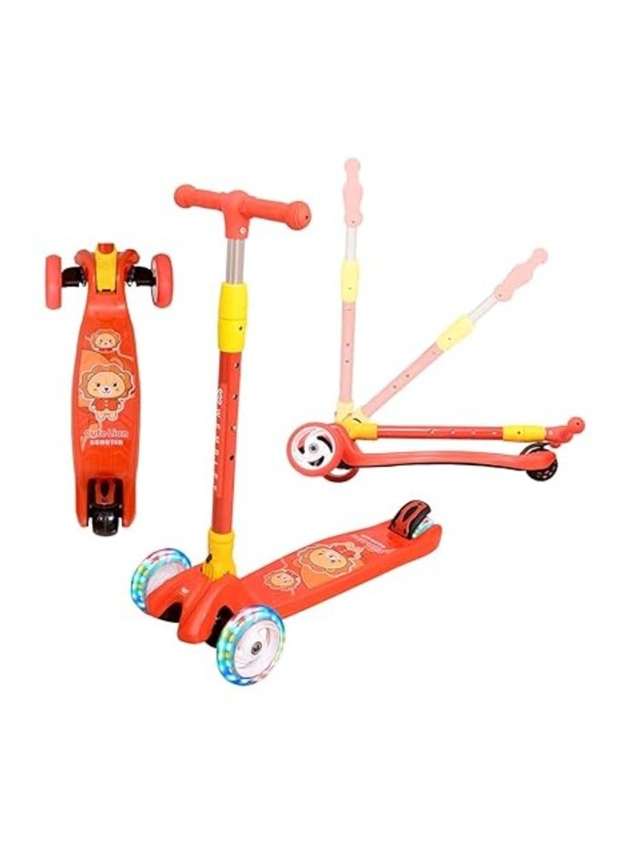 Adjustable Height three Wheel Kick Scooter with PU Wheels The Perfect Gift for Boys and Girls Ages 3 to 12