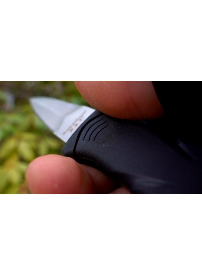 Smith And Wesson Swhrt3 7.5In High Carbon S.S. Full Tang Fixed Blade Knife With 3.5In False Edge Blade And Tpr Handle For Outdoor, Tactical, Survival And Edc