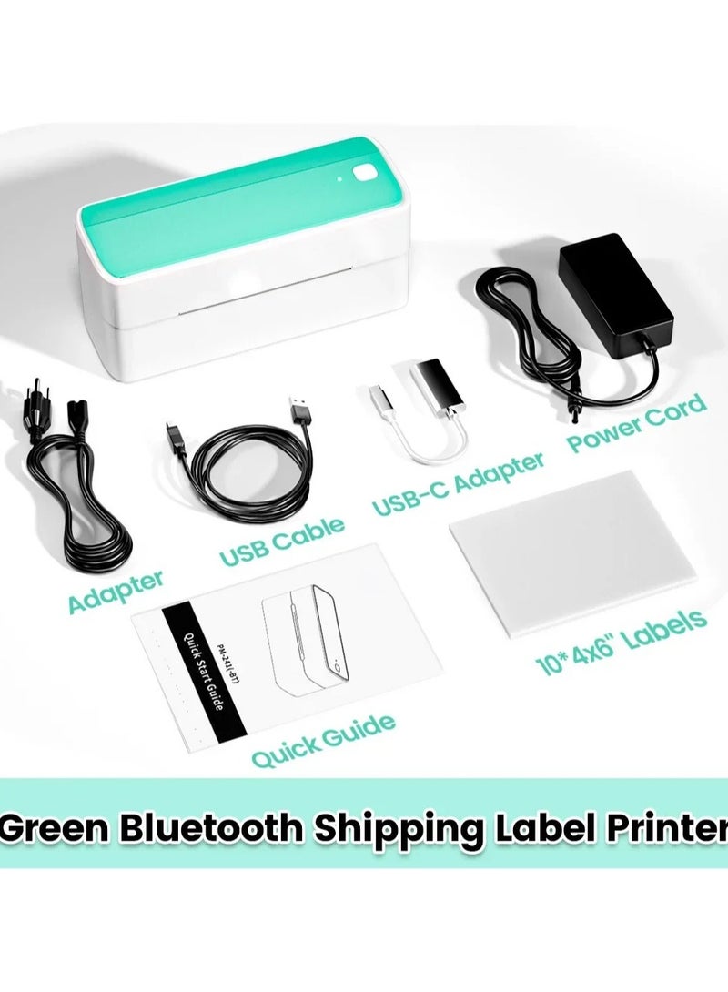 241 Bluetooth Thermal Label Printer Wireless Small Shipping Label Printer 4X6 Compatible with iPhone Android Mac Window