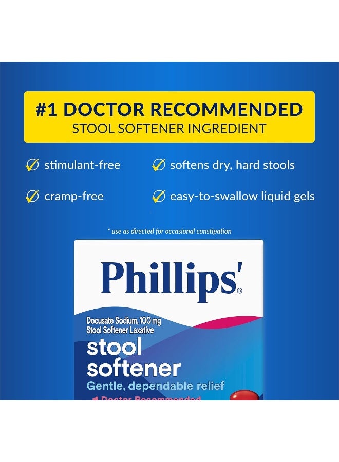 Stool Softener Liquid Gels, 30 Count Pack Of 1