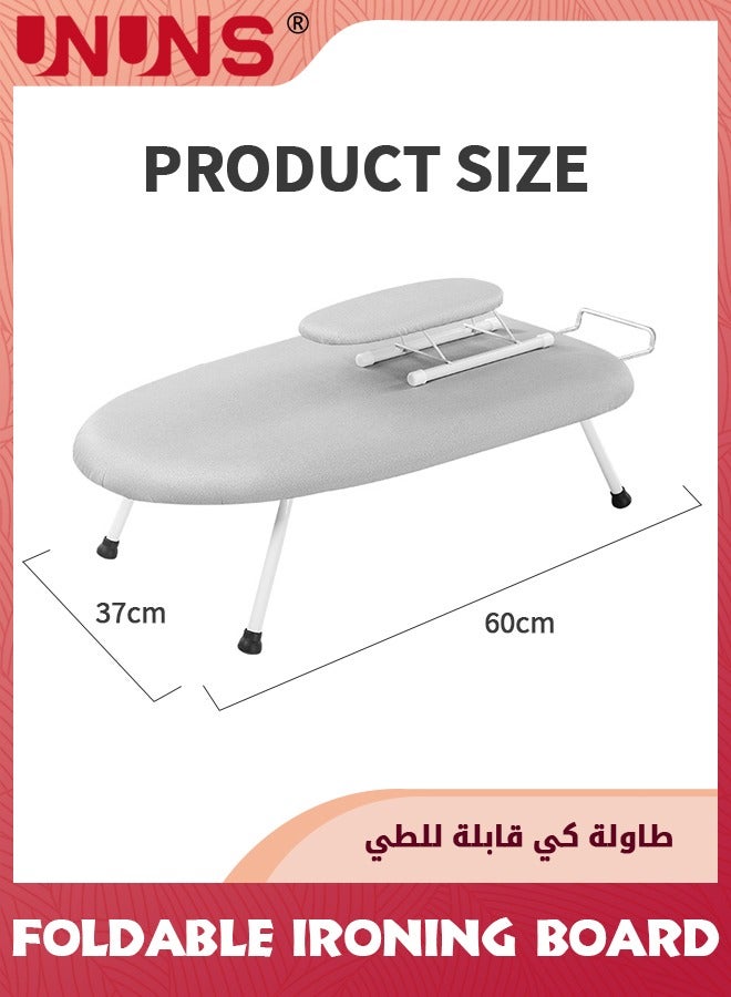 Tabletop Ironing Board,Folding Tabletop Ironing Board With Fixed Sleeve And Iron Holder,Portable Folding Mini Iron Board For Sewing,Household,Craft Room,Dorm