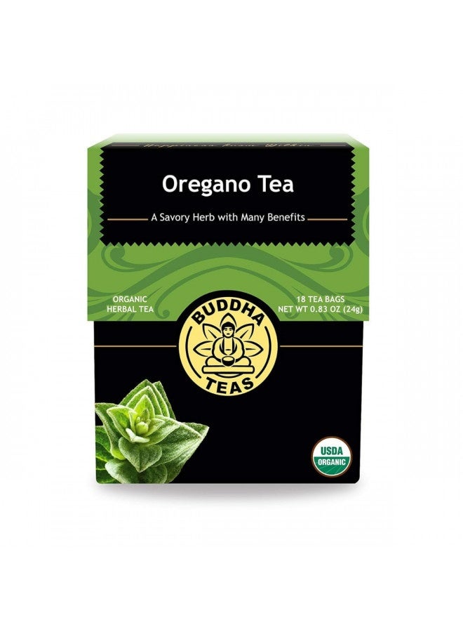 Buddha Teas Organic Oregano Tea - Ou Kosher, Usda Organic, Ccof Organic, 18 Bleach-Free Tea Bags