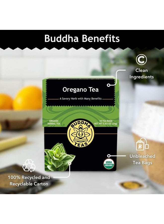 Buddha Teas Organic Oregano Tea - Ou Kosher, Usda Organic, Ccof Organic, 18 Bleach-Free Tea Bags