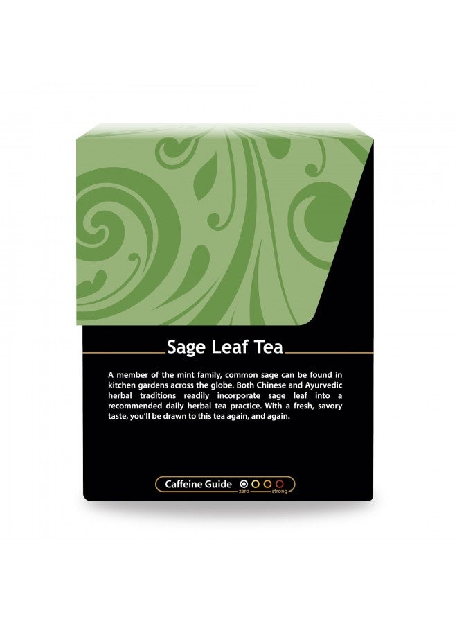 Buddha Teas Organic Sage Leaf Tea - Ou Kosher, Usda Organic, Ccof Organic, 18 Bleach-Free Tea Bags