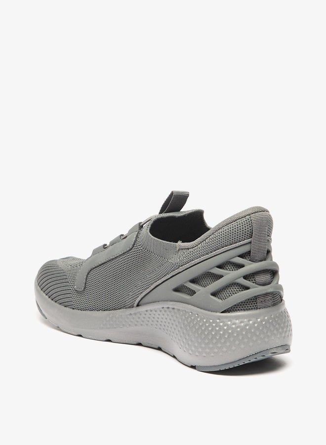 Women Textured Sports Shoes with Lace-Up Closure