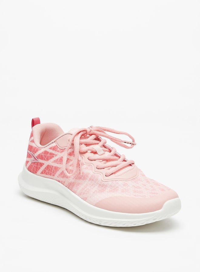 Women's Textured Lace-Up Sports Shoes