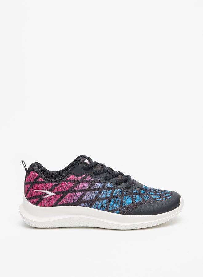 Women's Textured Lace-Up Sports Shoes